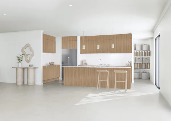 Kitchen in the Organic interior colour style