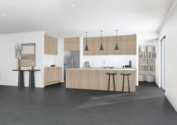 Kitchen in the Zen interior colour style